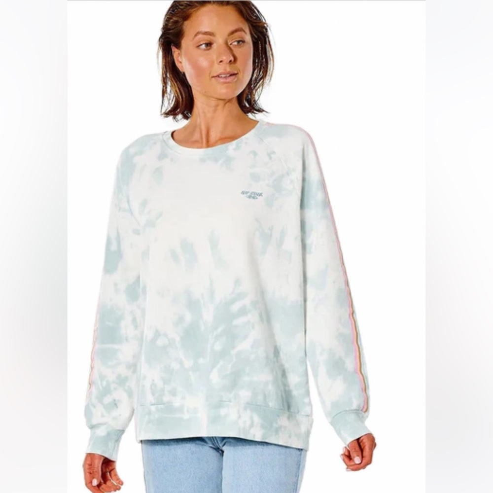 Rip Curl oversized tie dyed sweat shirt